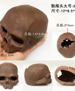 Sọ đầu lâu gốm nâu